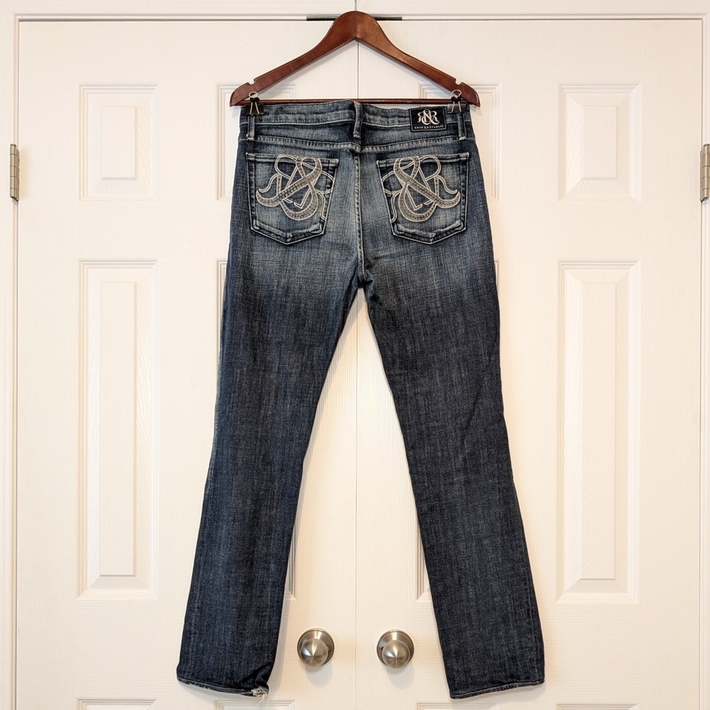Y2K Vintage Rock & Republic Embroidered Embellished Jeans McBling